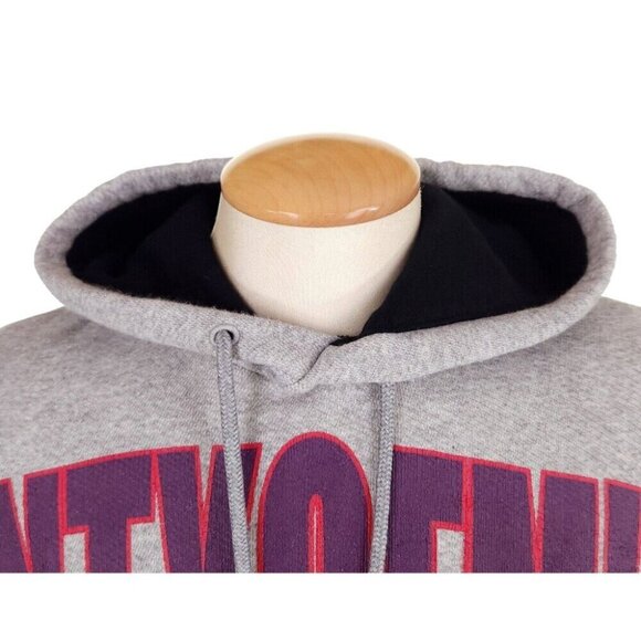 Marcelo Burlon County of Milan Logo Over Hoodie Size XS Mens Gray - Picture 3 of 16